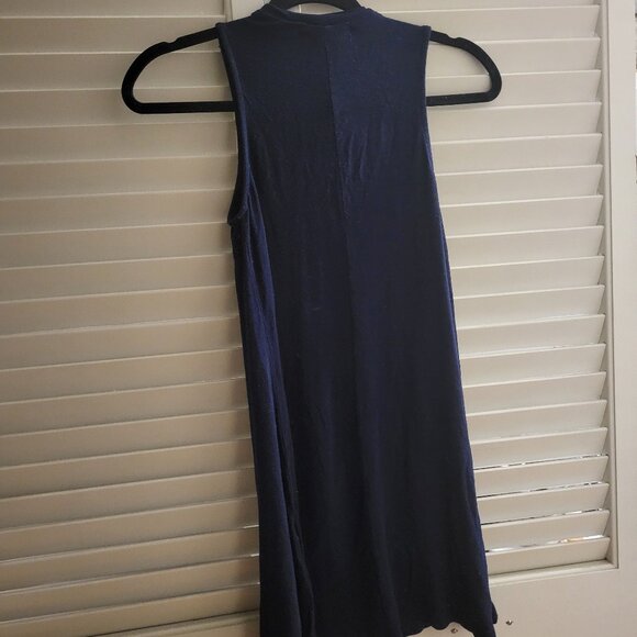 Girls Navy Slim Midi Dress XS - Picture 2 of 3